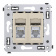 DKC Avanti Ванильная дымка Компьютерная розетка RJ-45 двойная категория 5e экранированная DKC Avanti Ванильная дымка Компьютерная розетка RJ-45 двойная категория 5e экранированная