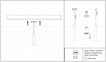 Подвесной светильник Maytoni Track lamps TR016-2-12W4K-B