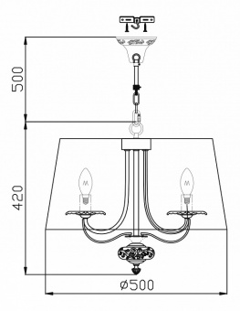 Подвесной светильник Maytoni Olivia ARM326-55-W