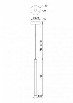 Подвесной светильник Maytoni Ray P021PL-L10MG3K