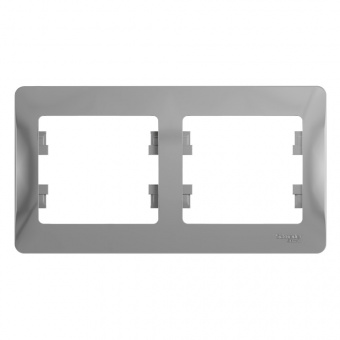 Glossa Алюминий Рамка 2-ая, горизонтальная GSL000302