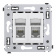 DKC Avanti Белое облако Розетка RJ-45 5e двойная