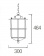 Светильник подвесной уличный Leds C4 Rustica 00-9866-18-M3 Светильник подвесной уличный Leds C4 Rustica 00-9866-18-M3