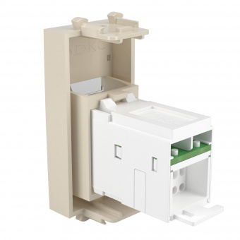 DKC Avanti Ванильная дымка Компьютерная розетка RJ-45  категория 6 1 модуль