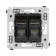 DKC Avanti Черный квадрат Компьютерная розетка RJ-45 двойная  категория  6А