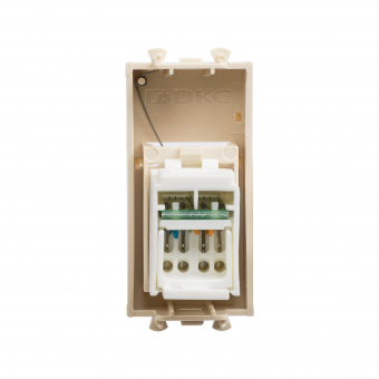 DKC Avanti Ванильная дымка Компьютерная розетка RJ-45  категория 5е 1 модуль