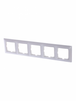 ABB BBasic 55 Белая Рамка 5-ая 1725-0-1483 2CKA001725A1483