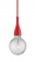 Светильник подвесной IDEAL LUX MINIMAL SP1 RED Светильник подвесной IDEAL LUX MINIMAL SP1 RED