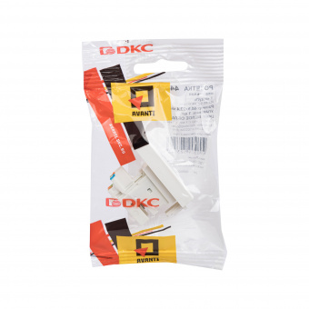 DKC Avanti Белое облако Компьютерная розетка RJ-45  категория  5е 1 модуль
