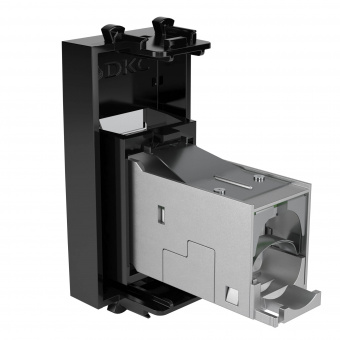 DKC Avanti Черный квадрат Компьютерная розетка RJ-45  категория 6