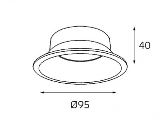 Отражатель золотой для светильника 3160 MEGALIGHT reflector for 3160 gold
