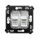DKC Avanti Белое облако Компьютерная розетка RJ-45 двойная  категория 6