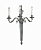 Светильник настенный Античное серебро Christopher Hyde DIRECTOIRE WALL LIGHT