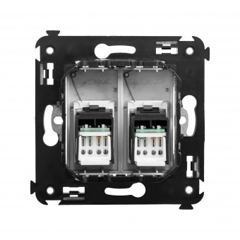 DKC Avanti Закаленная сталь Компьютерная розетка RJ-45 двойная  категория 5e