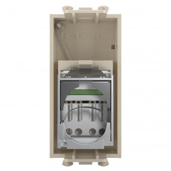 DKC Avanti Ванильная дымка Компьютерная розетка RJ-45  категория 5е экранированная 1 модуль