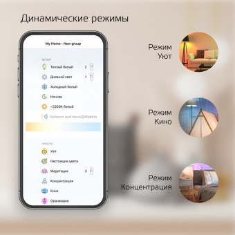 Лампа светодиодная с управлением через Wi-Fi Gauss Smart Home E14 4.5Вт 2000-6500K 1250112