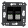 DKC Avanti Черный квадрат Компьютерная розетка RJ-45 двойная категория 6 DKC Avanti Черный квадрат Компьютерная розетка RJ-45 двойная категория 6